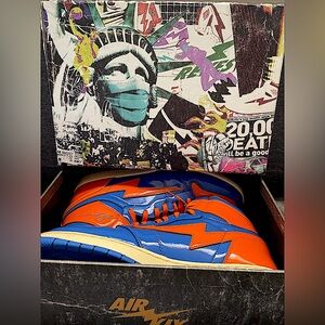 Size 14 AIR KIY REVES rare BLUE and ORANGE